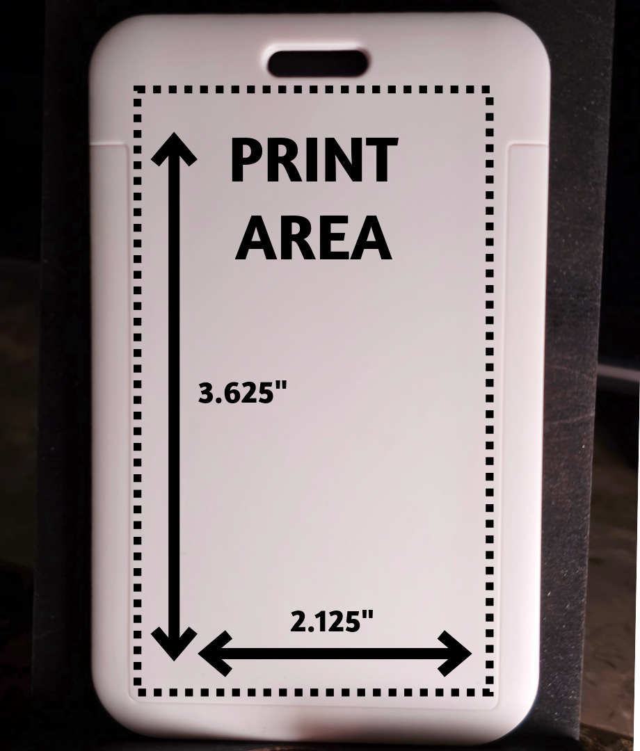 Black Custom Badge Holder