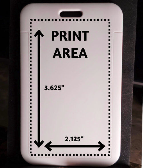 Black Custom Badge Holder