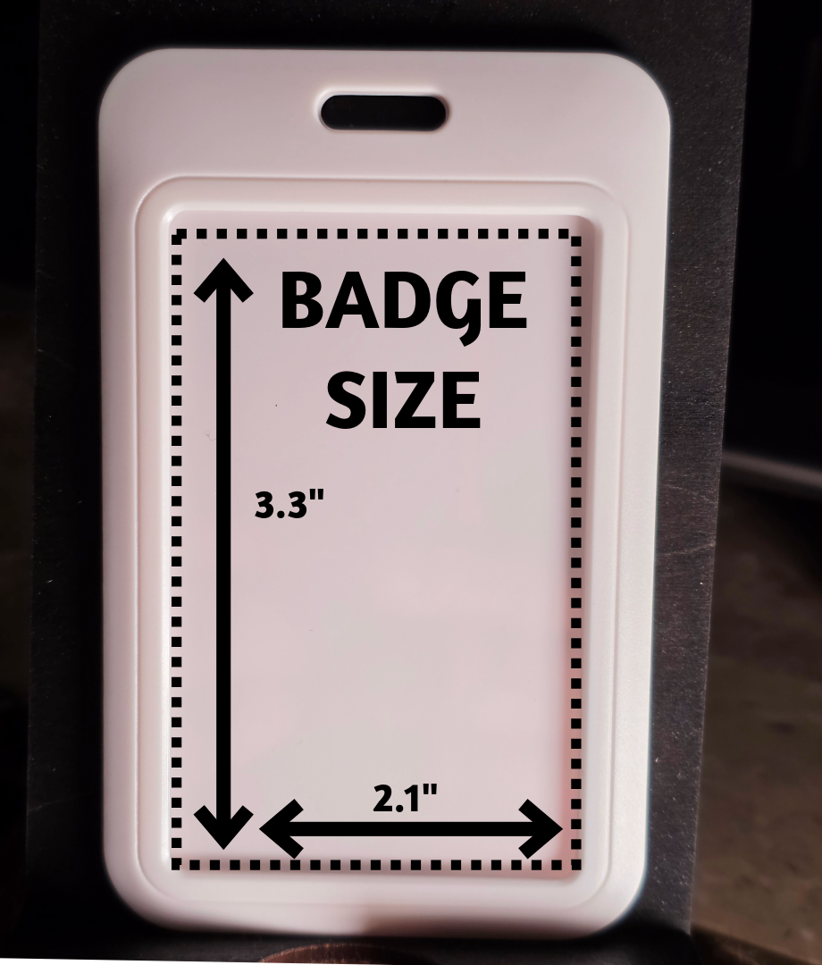 Black Custom Badge Holder