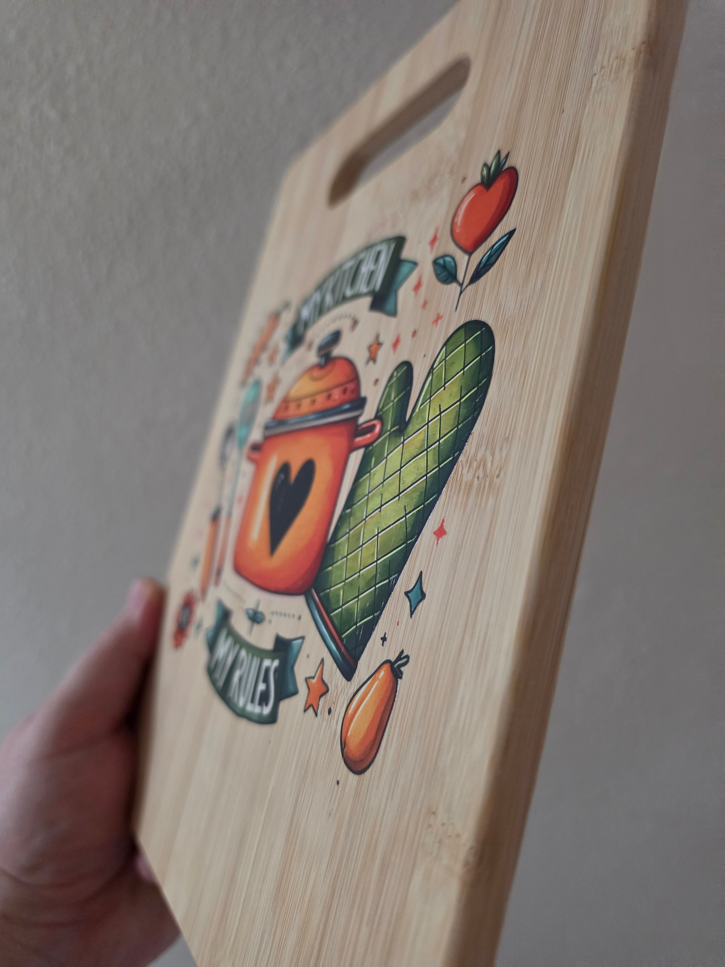 Kitchen Rules Cutting Board Decoration