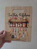 Kitchen Mess Cutting Board Decoration