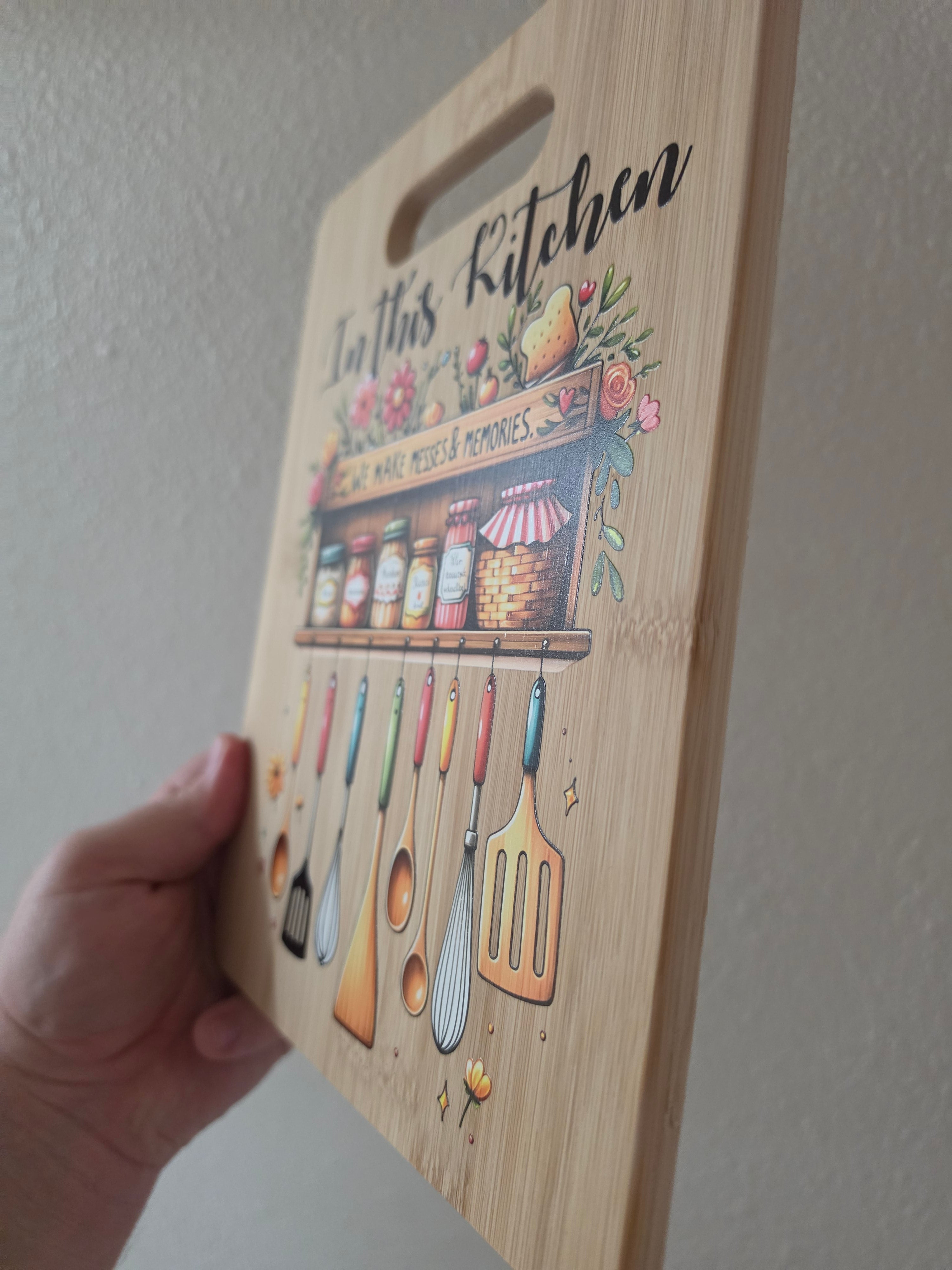 Kitchen Mess Cutting Board Decoration